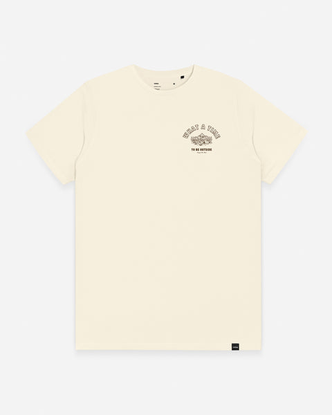 Warning Clothing - Be Outside Graphic Tees | Cream