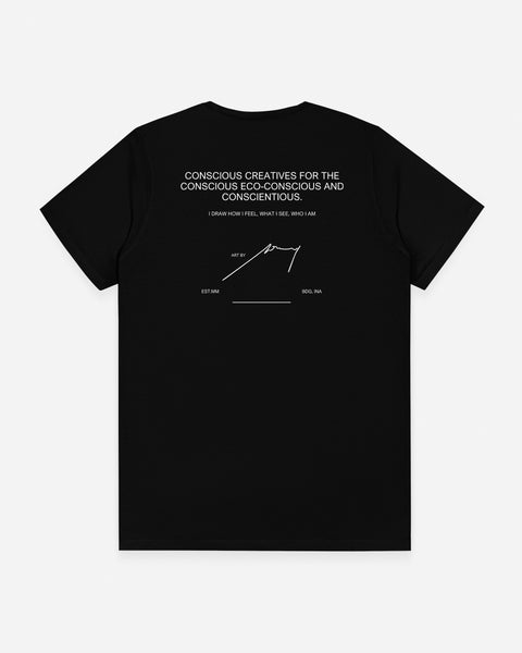 Warning Clothing - Consciuos Graphic Tees | Black