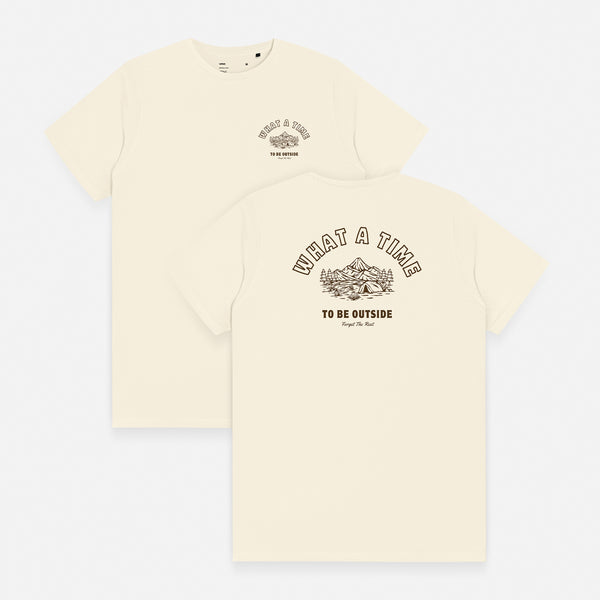 Warning Clothing - Be Outside Graphic Tees | Cream