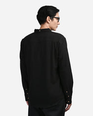 Warning Clothing - Fund Linen Regular Slim Fit Shirt | Black, Saphire, Hazel, Jade, Maize, Off White