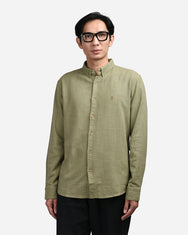 Warning Clothing - Fund Linen Regular Slim Fit Shirt | Black, Saphire, Hazel, Jade, Maize, Off White