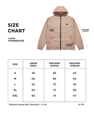 Warning Clothing - Liavin Wind Breaker Crinkled Jacket | Hitam, Beige