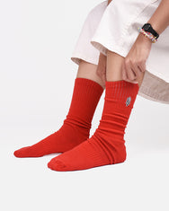 Warning Clothing - Flatland Essential Socks | Black, Red, Tosca, Dark Green, Cream