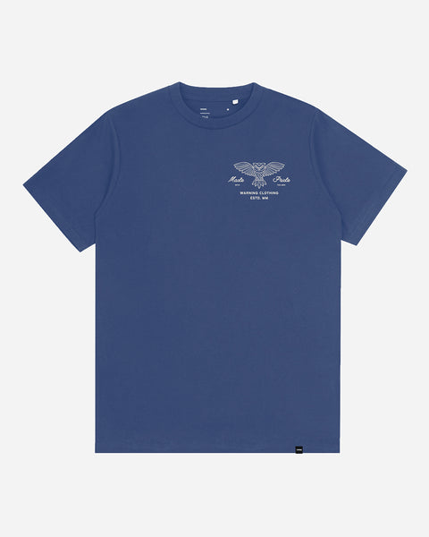 Warning Clothing - Hootie Graphic Tees | Denim Blue, White