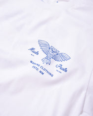 Warning Clothing - Hootie Graphic Tees | Denim Blue, White