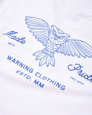 Warning Clothing - Hootie Graphic Tees | Denim Blue, White