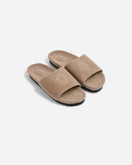 Warning Clothing - Medatsu Sandals Slip On Suede | Black, Dark Brow, Dark Grey, Khaki