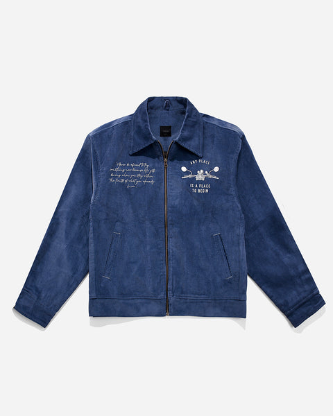 Warning Clothing - The Limits Worker Jacket | Navy,Brown